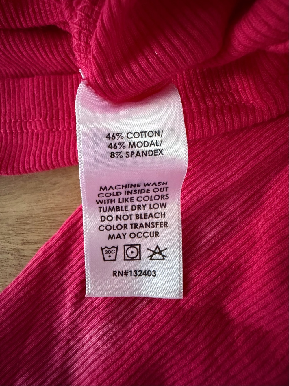 Cotton Citizen Pink V-Neck Long Sleeve Crop Top - Picture 6 of 7